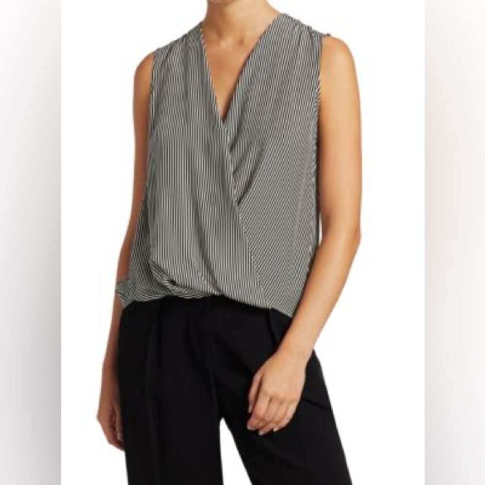 Rag & Bone Victor Sleeveless Top - Blue/White Stripe - Picture 3 of 8